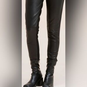 Danier Italian Leather Black Pants